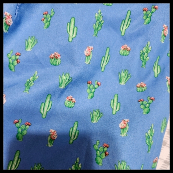 Ralph Lauren RLX Pull On Golf Skirt with Built in Shorts Blue Cactus Size Large - Picture 7 of 9